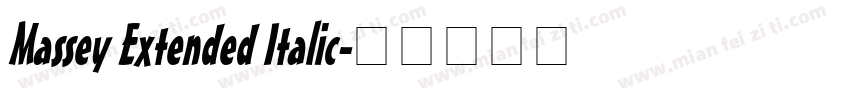 Massey Extended Italic字体转换